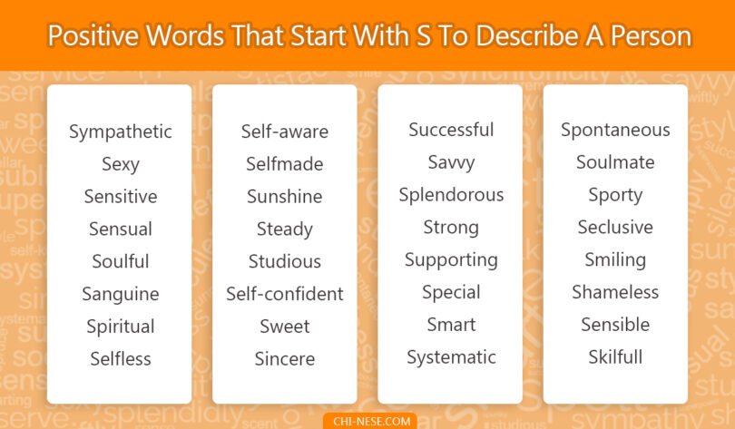 650 Cool, Positive Words That Start With S To Describe Someone