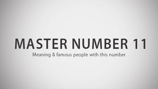master number 11 personality