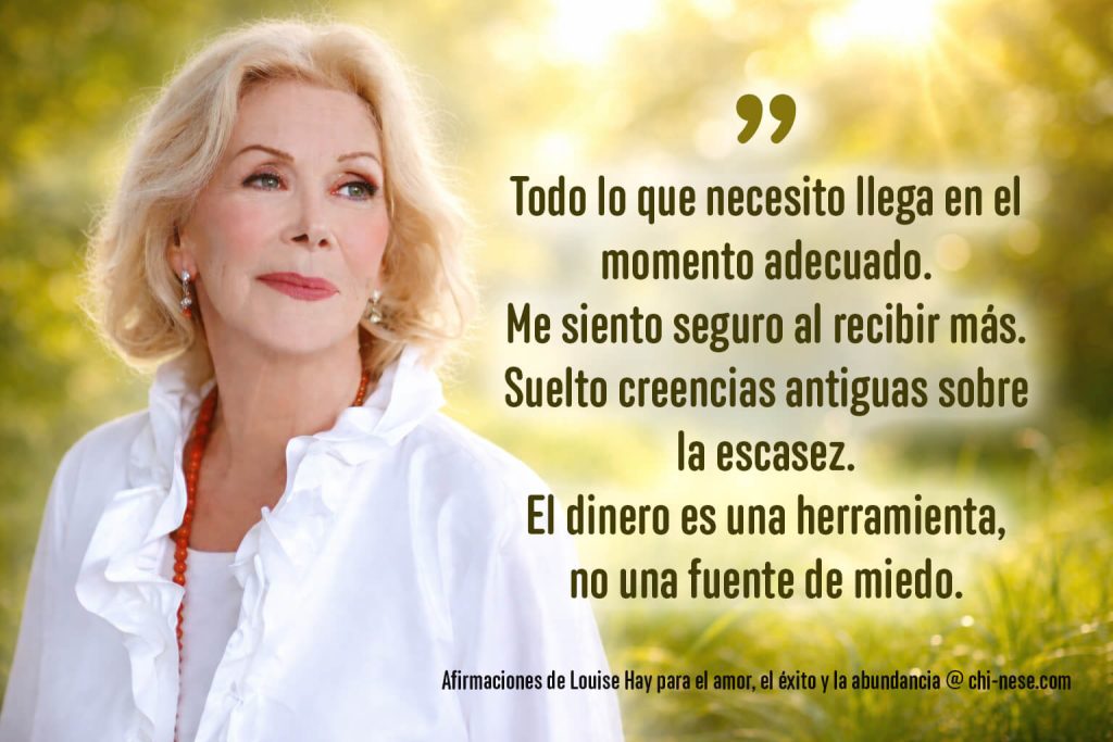 afirmaciones de louise hay para la abundancia