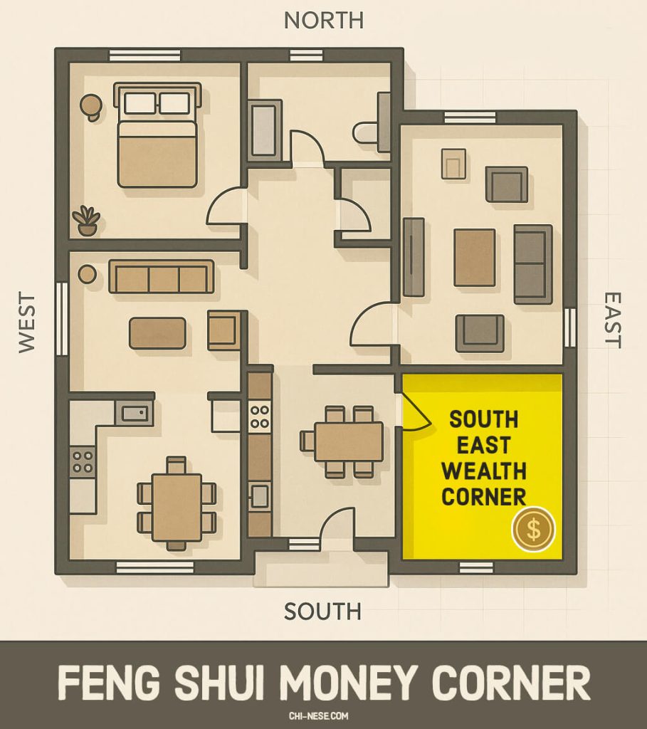 feng shui money corner