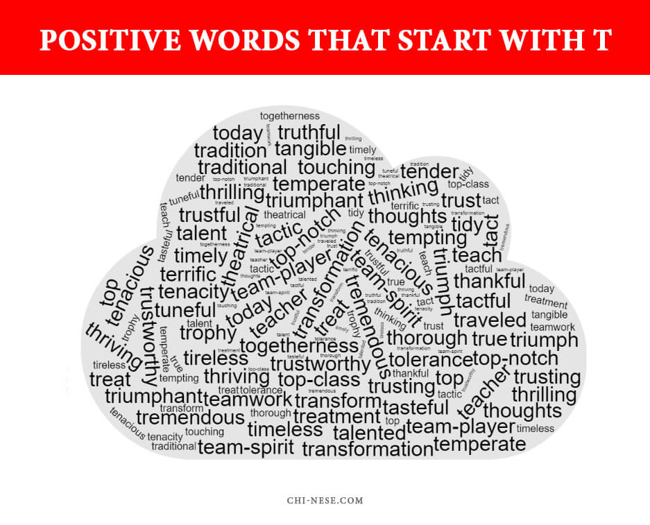 positive words that start with T