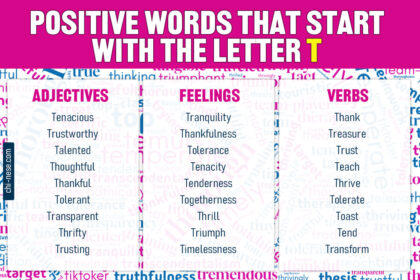 positive words that start with t