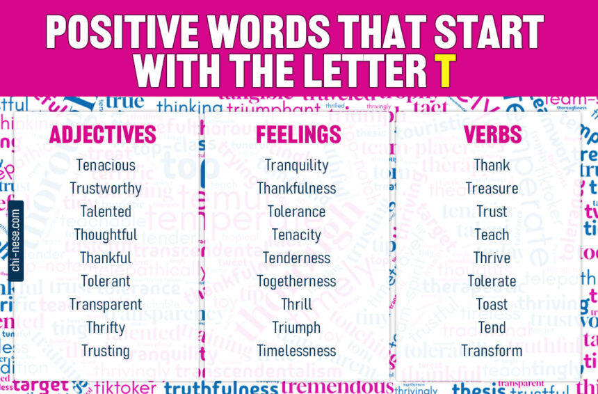 positive words that start with t