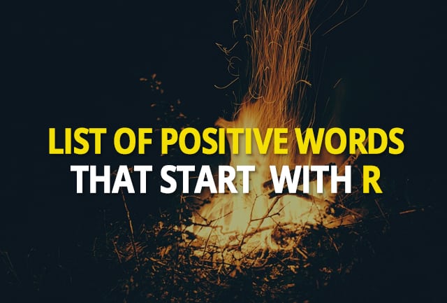 List Of Positive Words That Start With R Words Starting With R