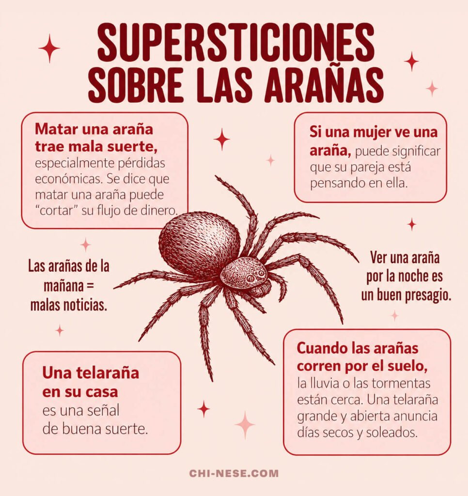 supersticiones sobre las arañas