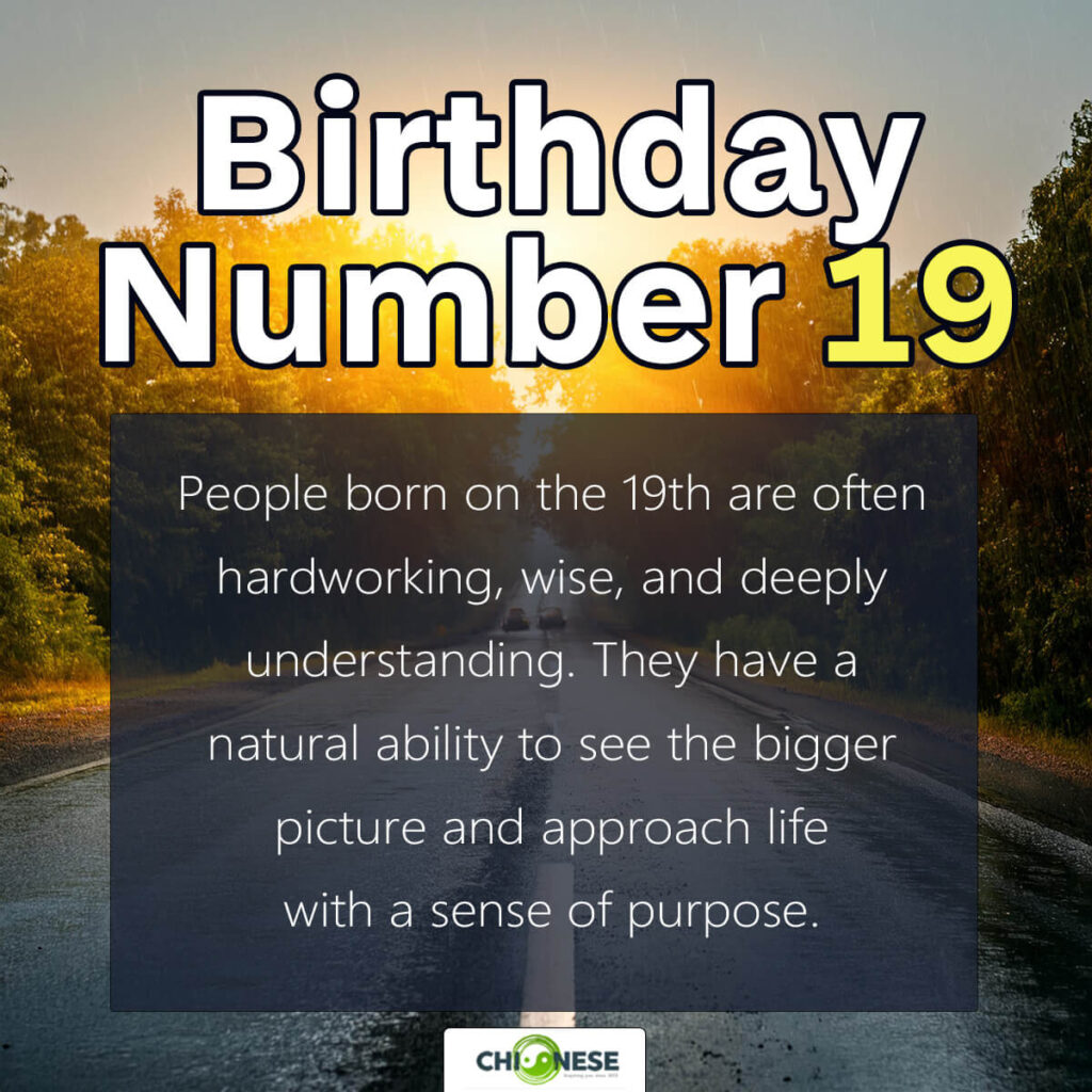 birthday number 19