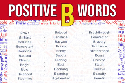 positive words that start with B