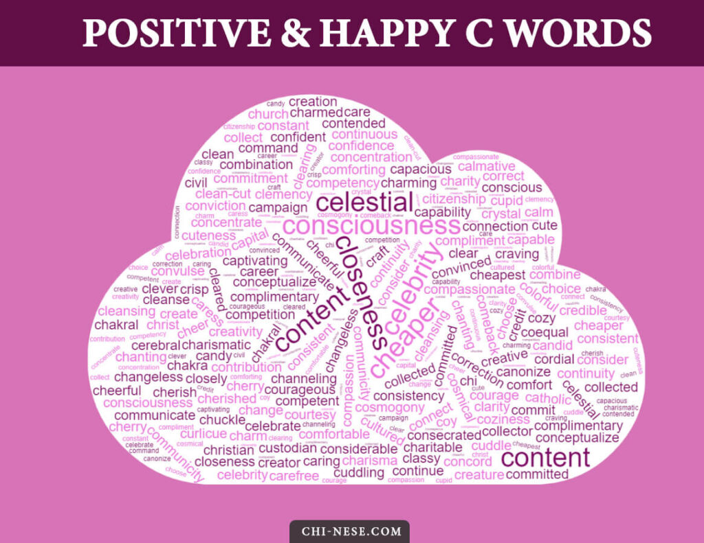 positive words that start with C