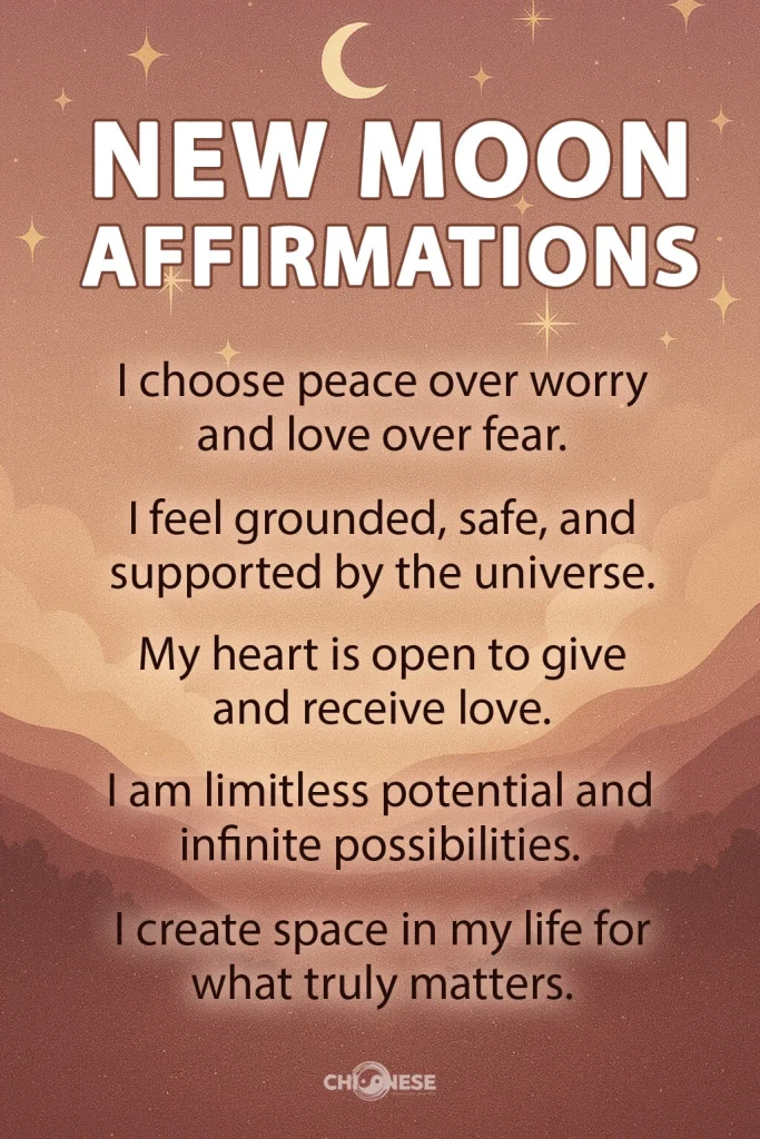 new moon affirmations