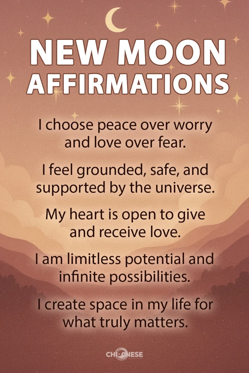 new moon affirmations