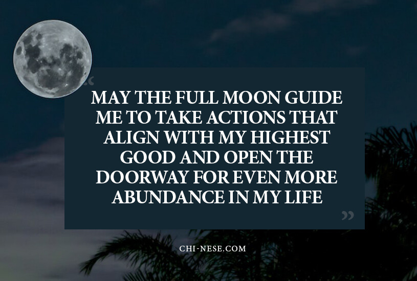 full moon affirmations