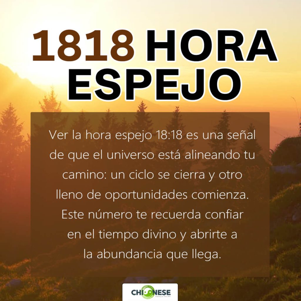 1818 hora espejo