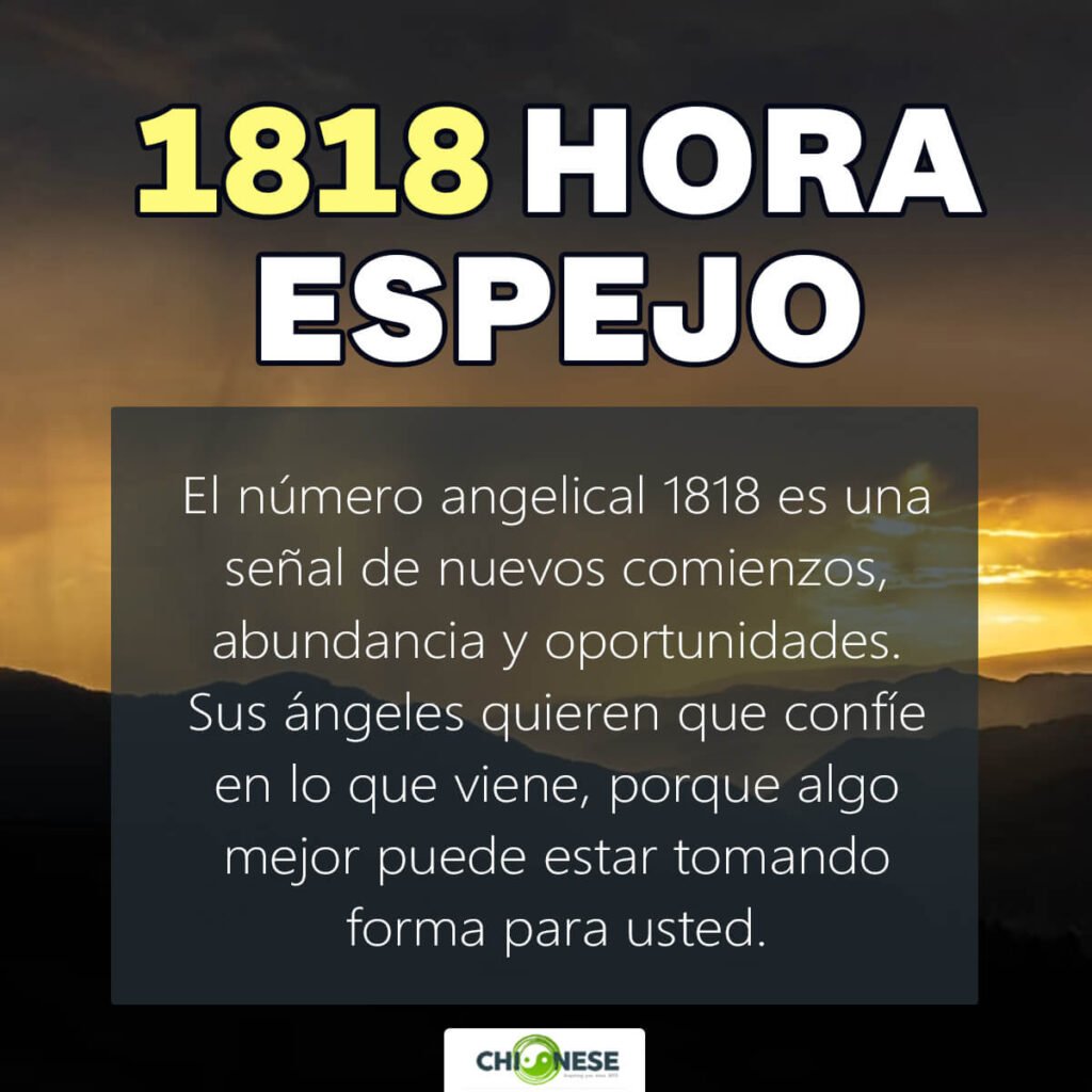 1818 hora espejo