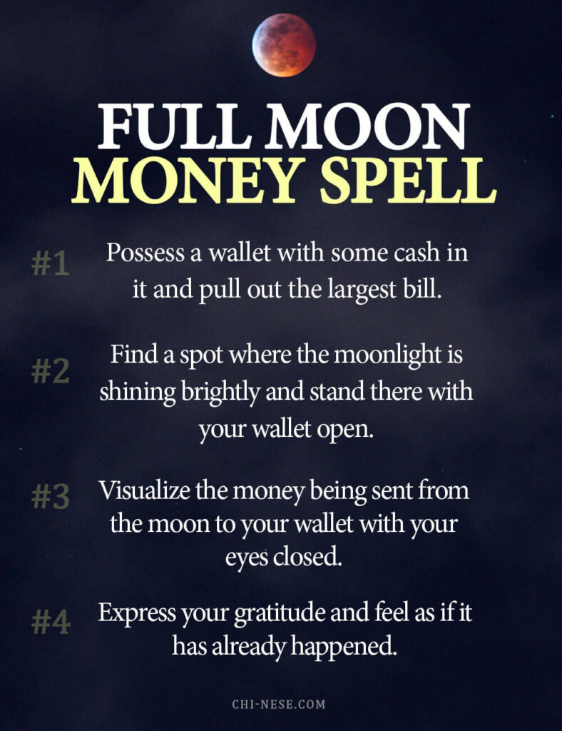 full moon money spell