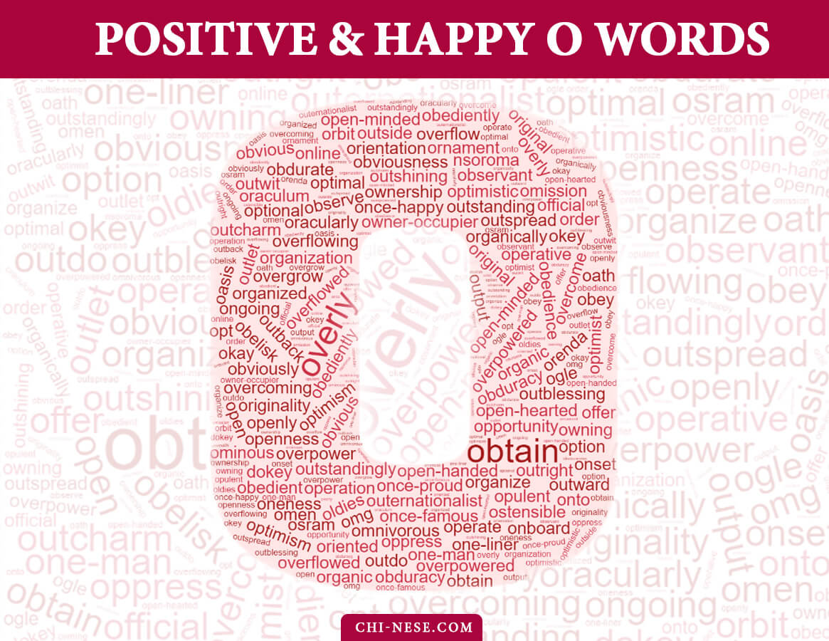 nice words that start with o to describe someone