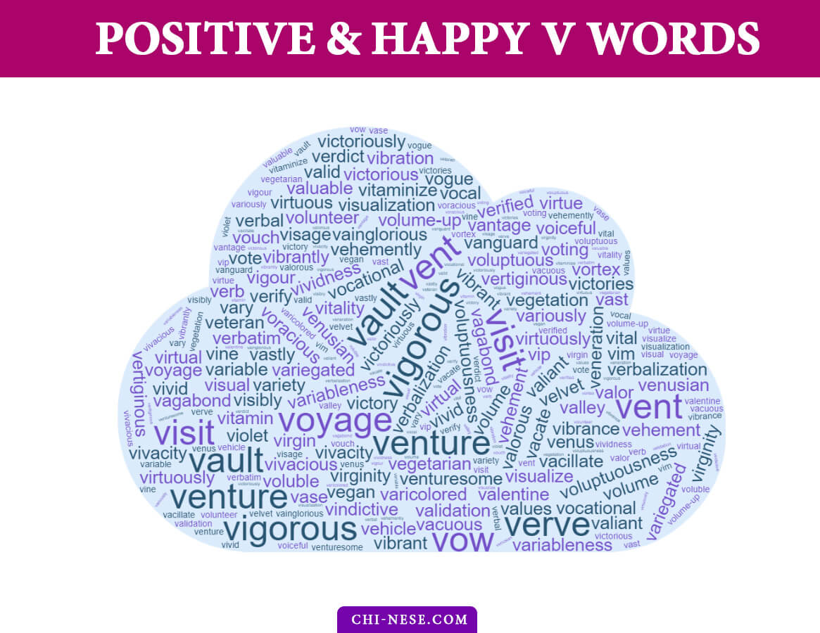 positive words that start with V