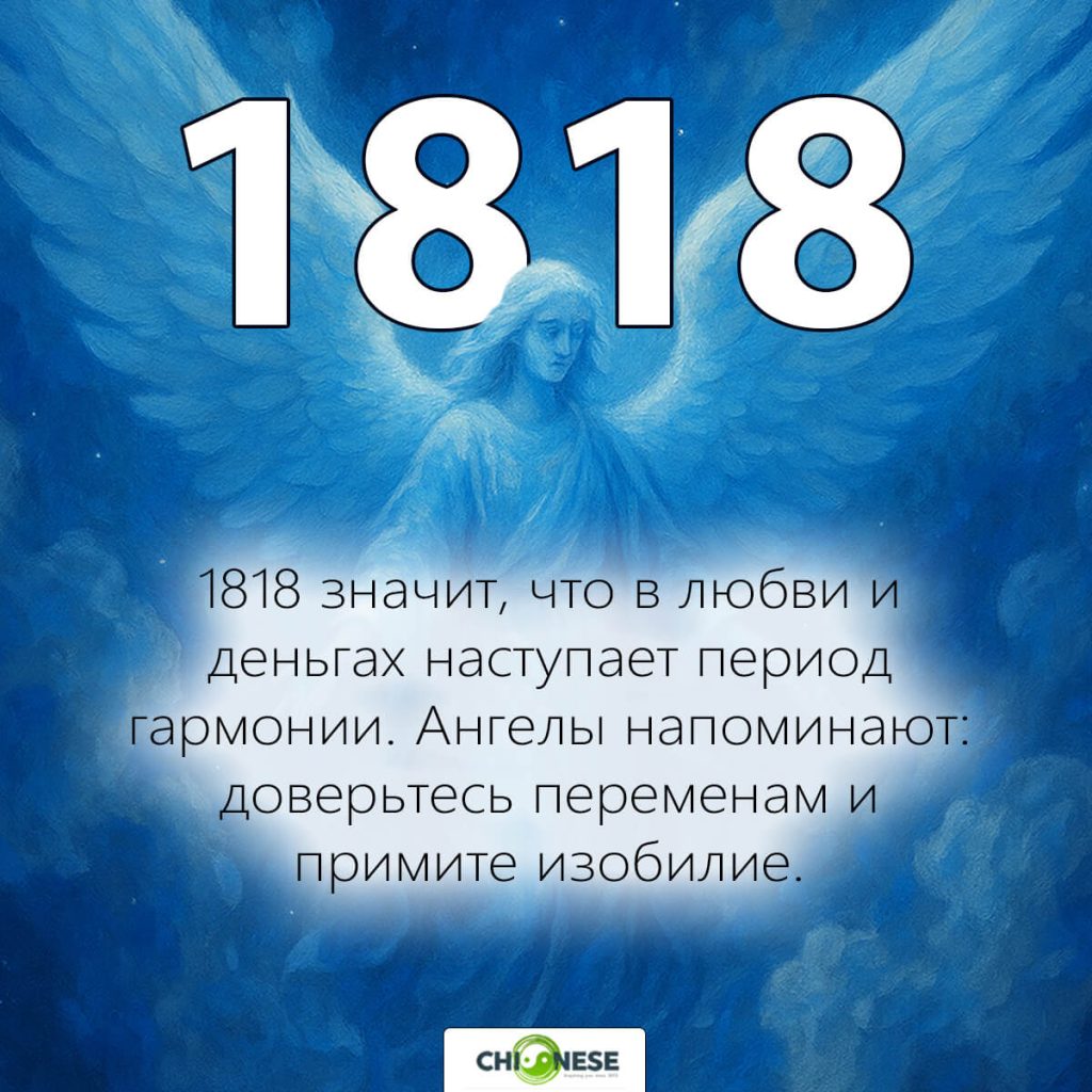 ангельское число 1818 значение
