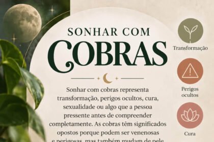 sonhar com cobras