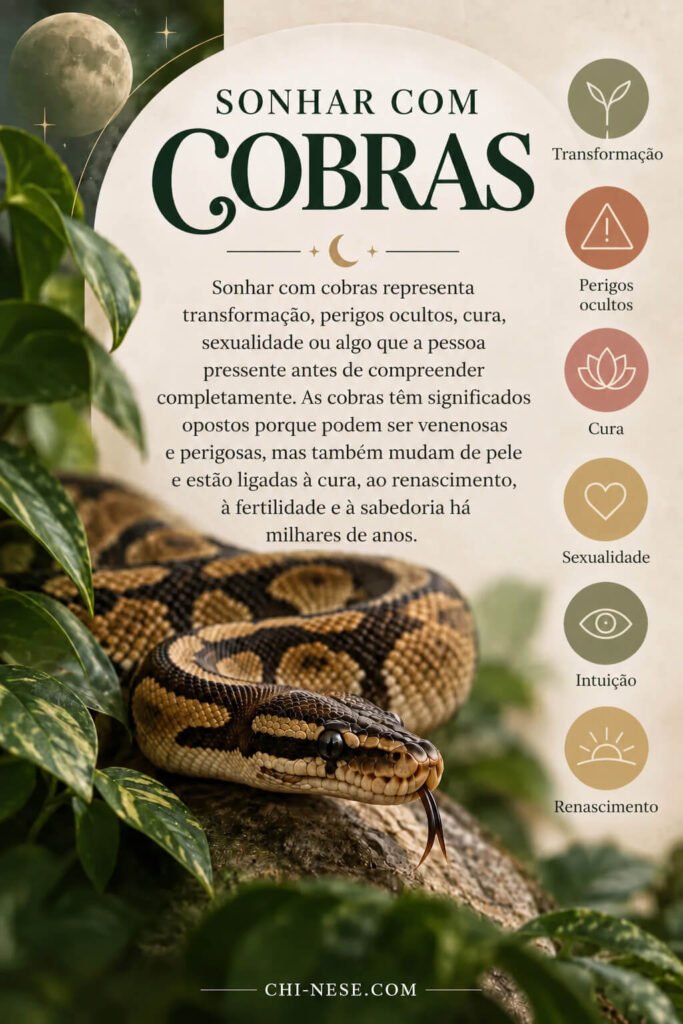 sonhar com cobras