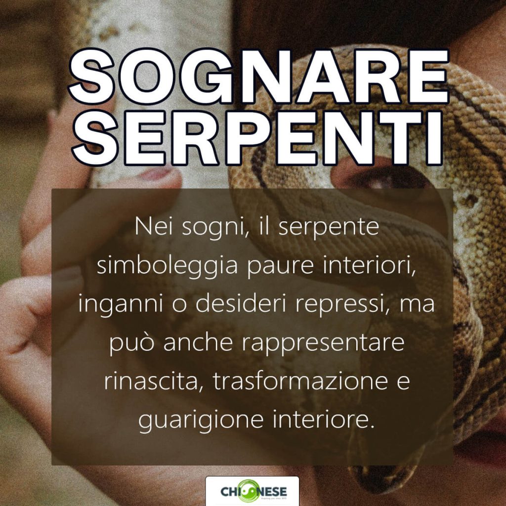 sognare serpenti