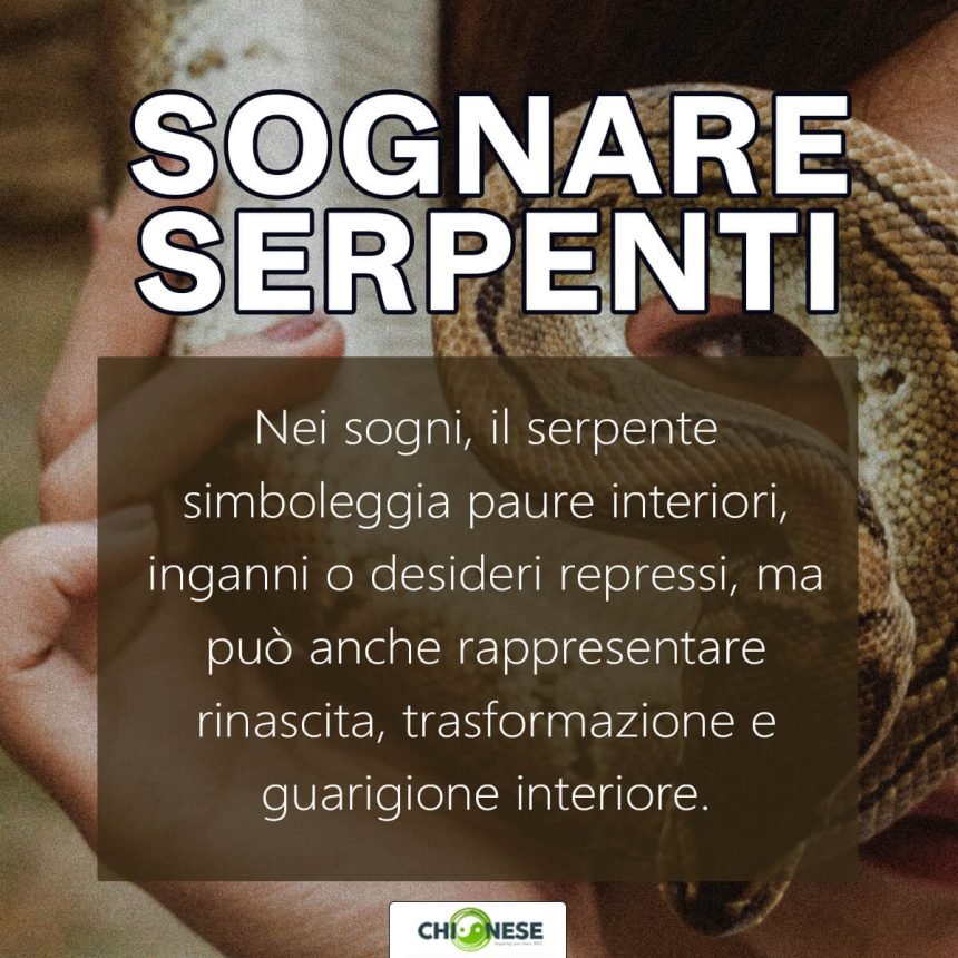 sognare serpenti