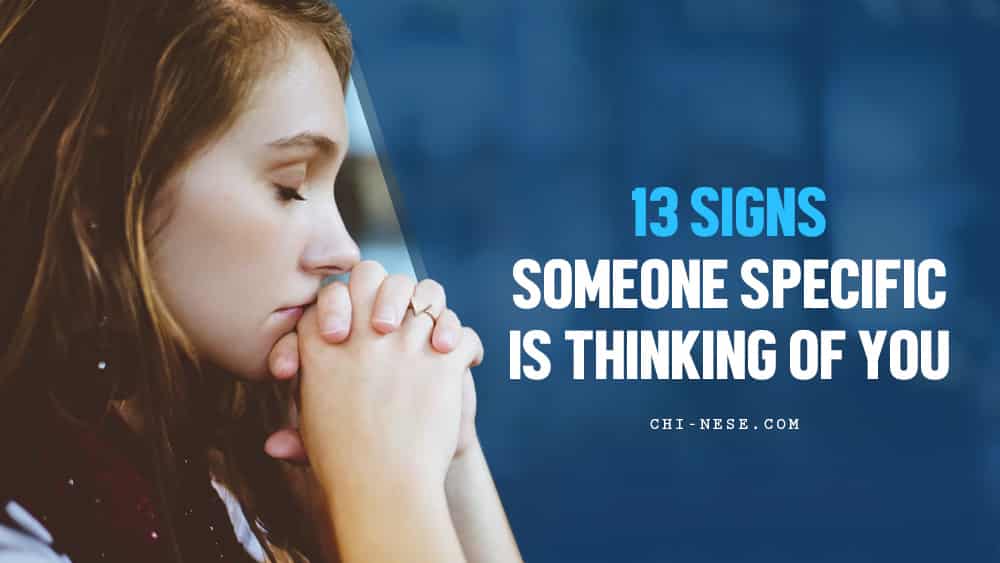 signs someone specific is thinking of you