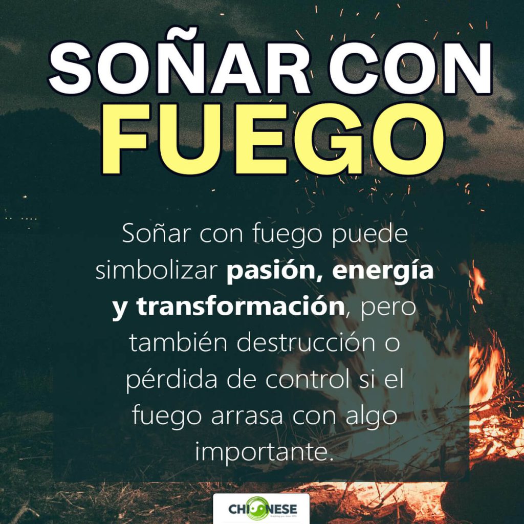 soñar con fuego