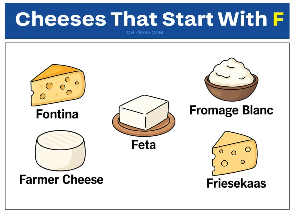 cheese names that start with f