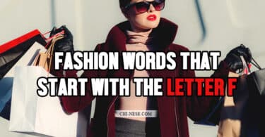 fashion words that start with F
