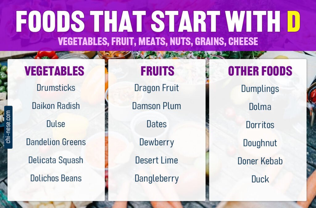 foods that start with d