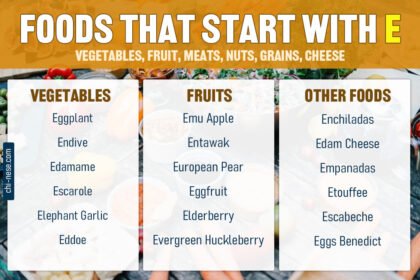 foods that start with e