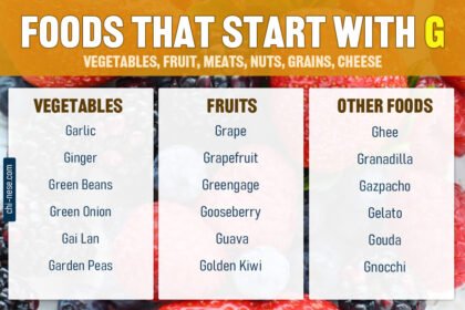 foods that start with g