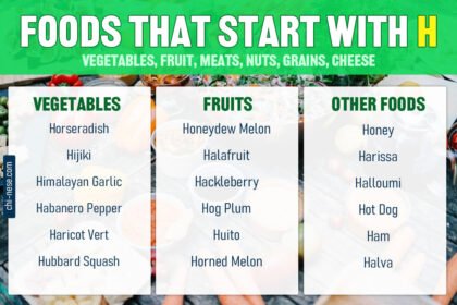 foods that start with h