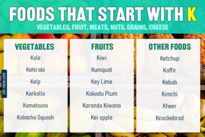 foods that start with k