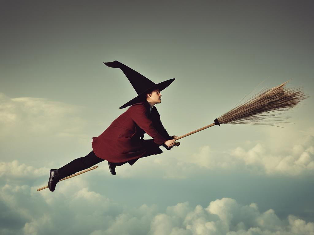 dreaming about flying on a broomstick