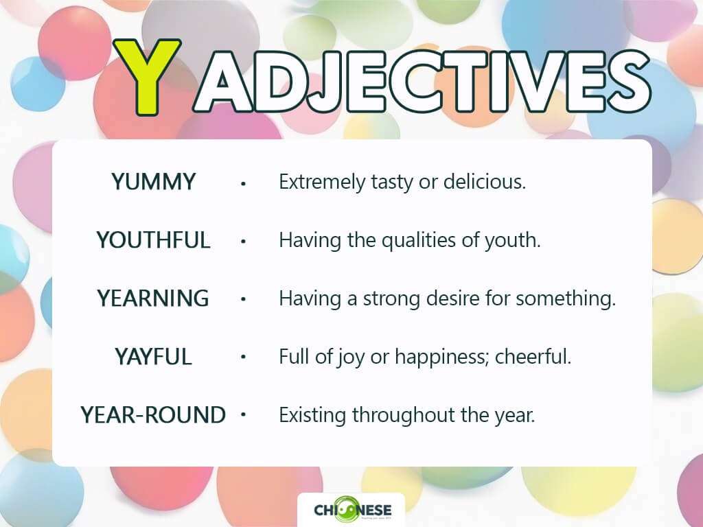 positive adjectives that start with y