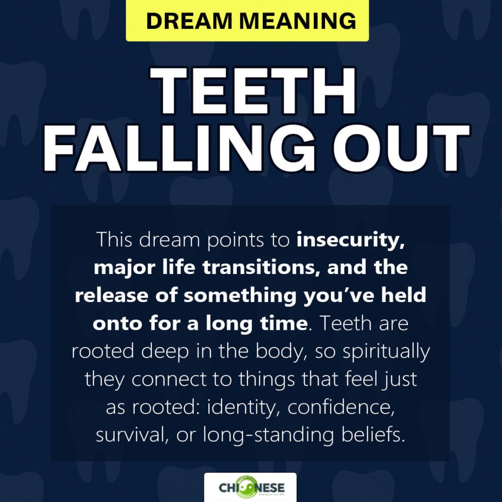 teeth falling out dream meaning