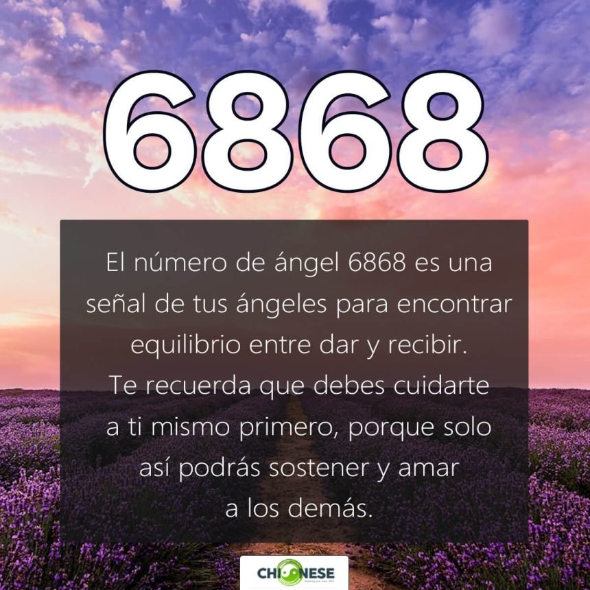 6868 significado espiritual