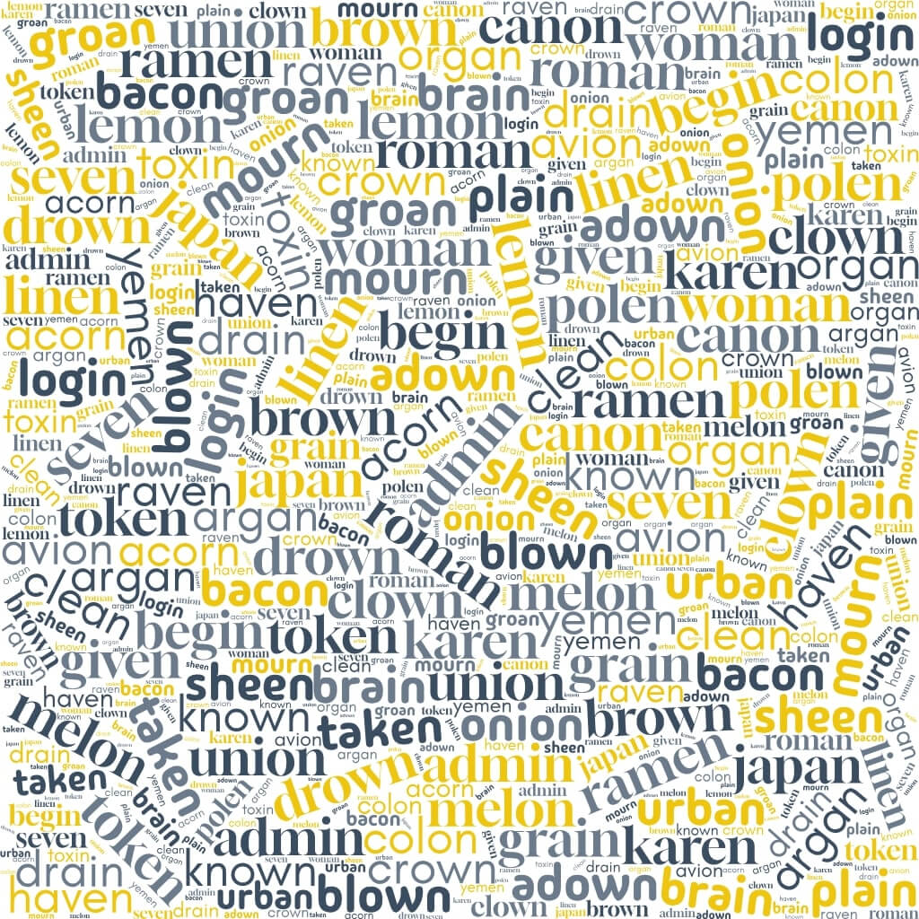 5 Letter Words That End With N