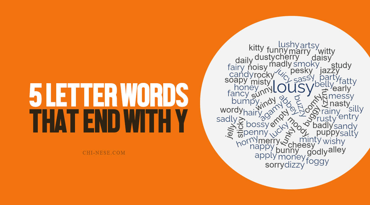 5 letter words that end with y
