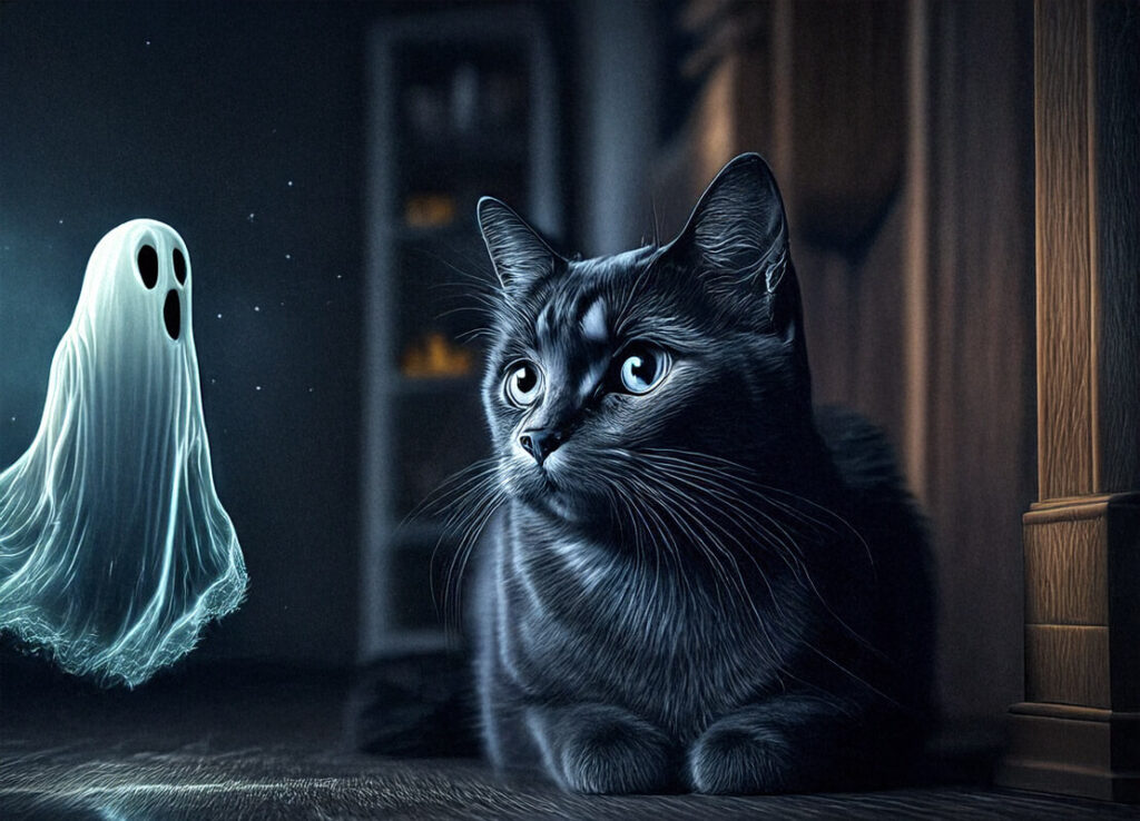 can cats see ghosts