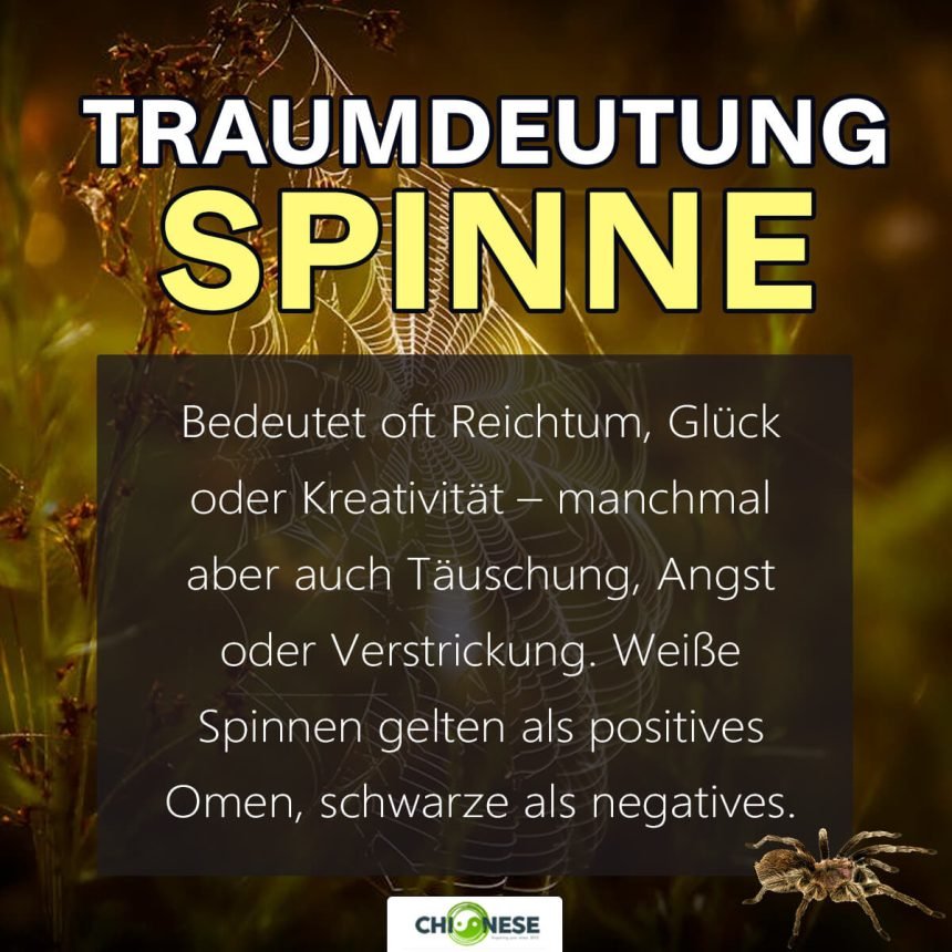 traumdeutung spinne