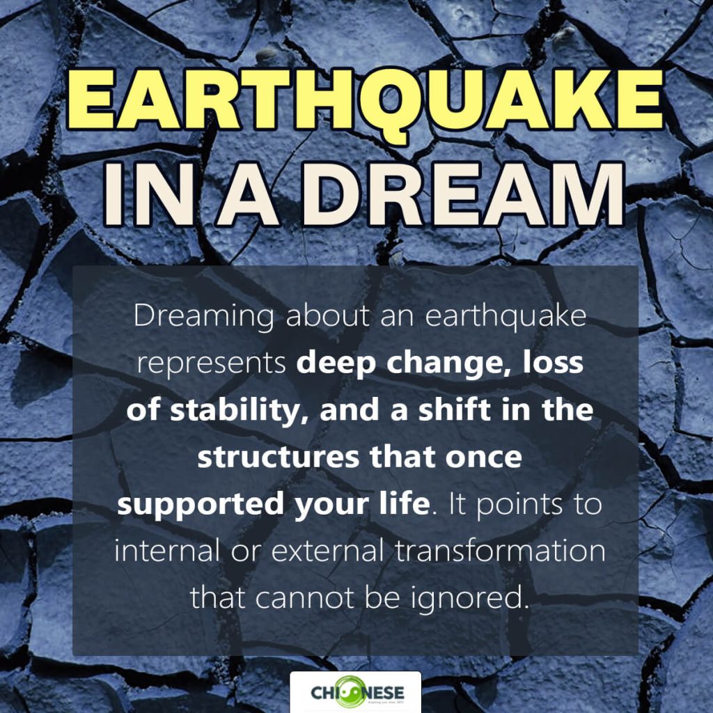 earthquake dream meaning