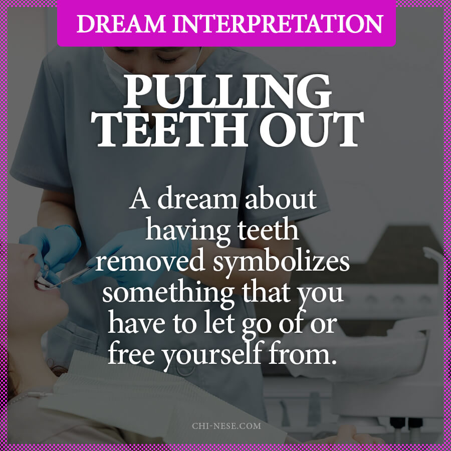 dream about pulling teeth out