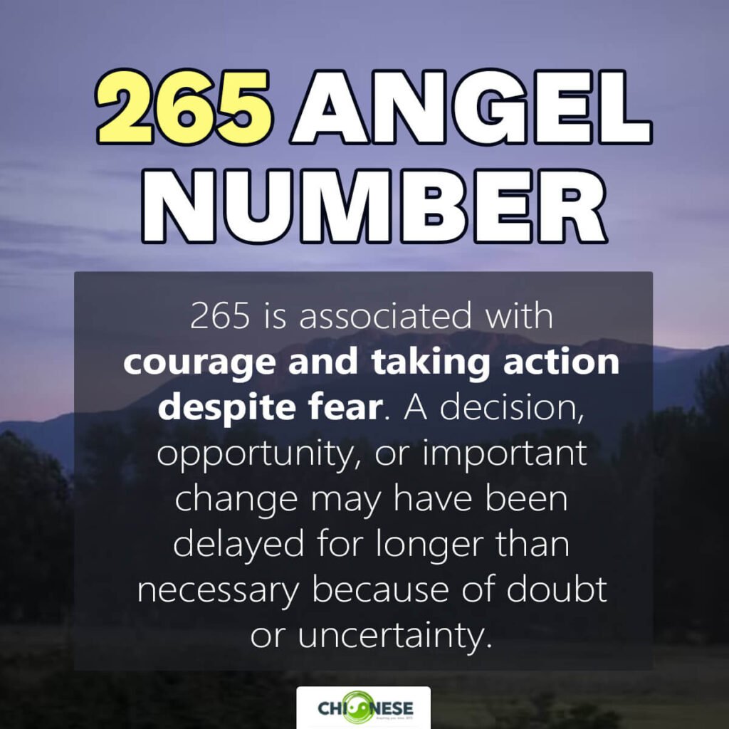 265 angel number