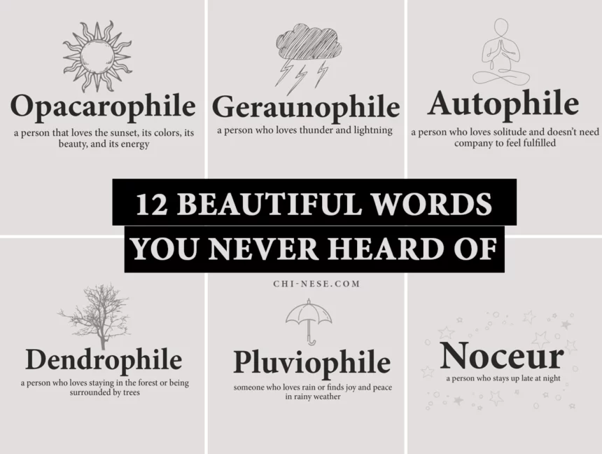 beautiful words with meaning