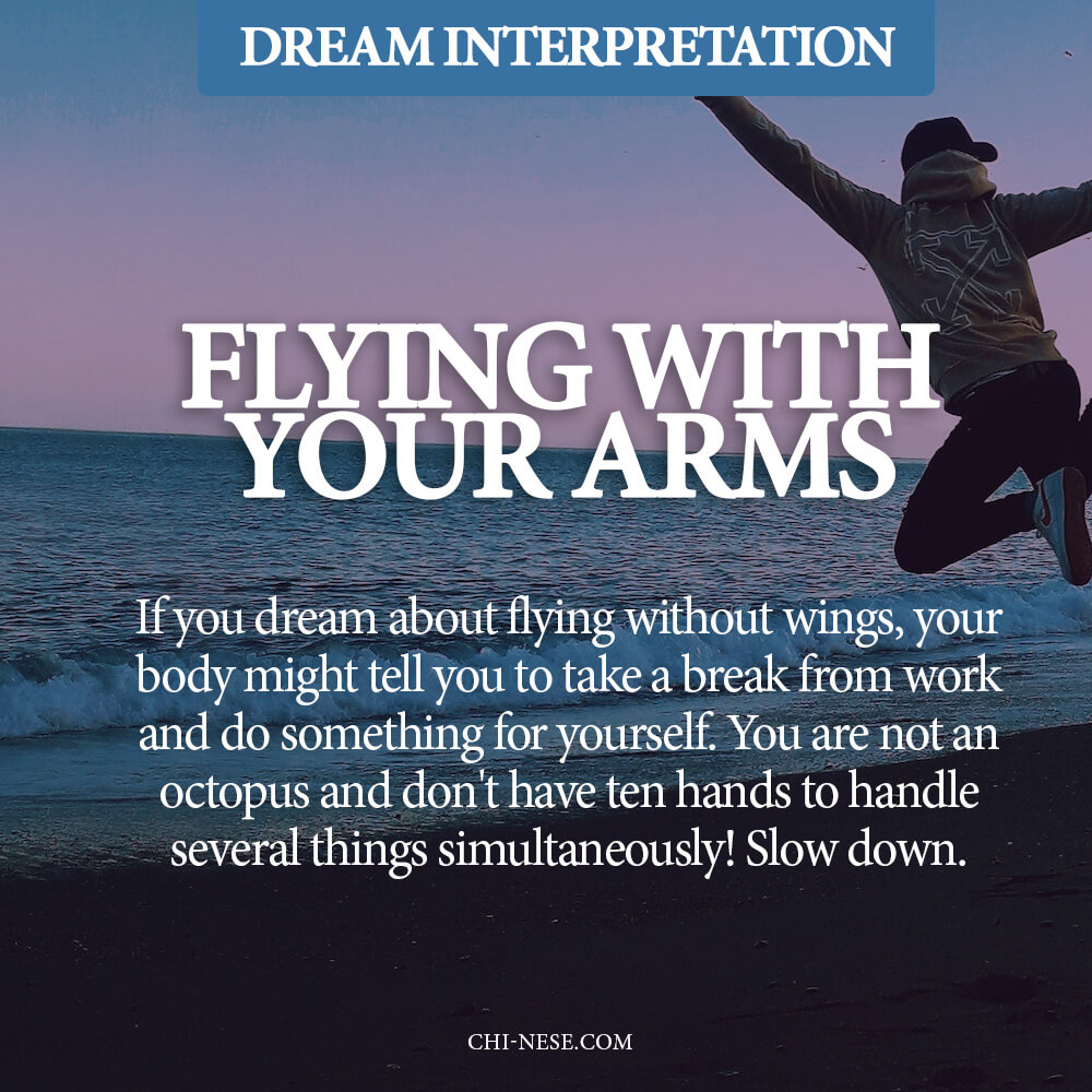 dream about flying with your arms