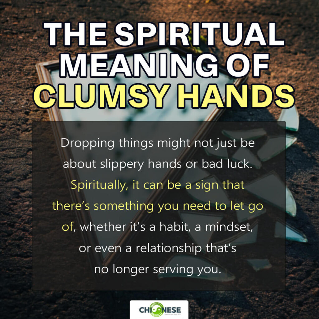 dropping things spiritual meaning