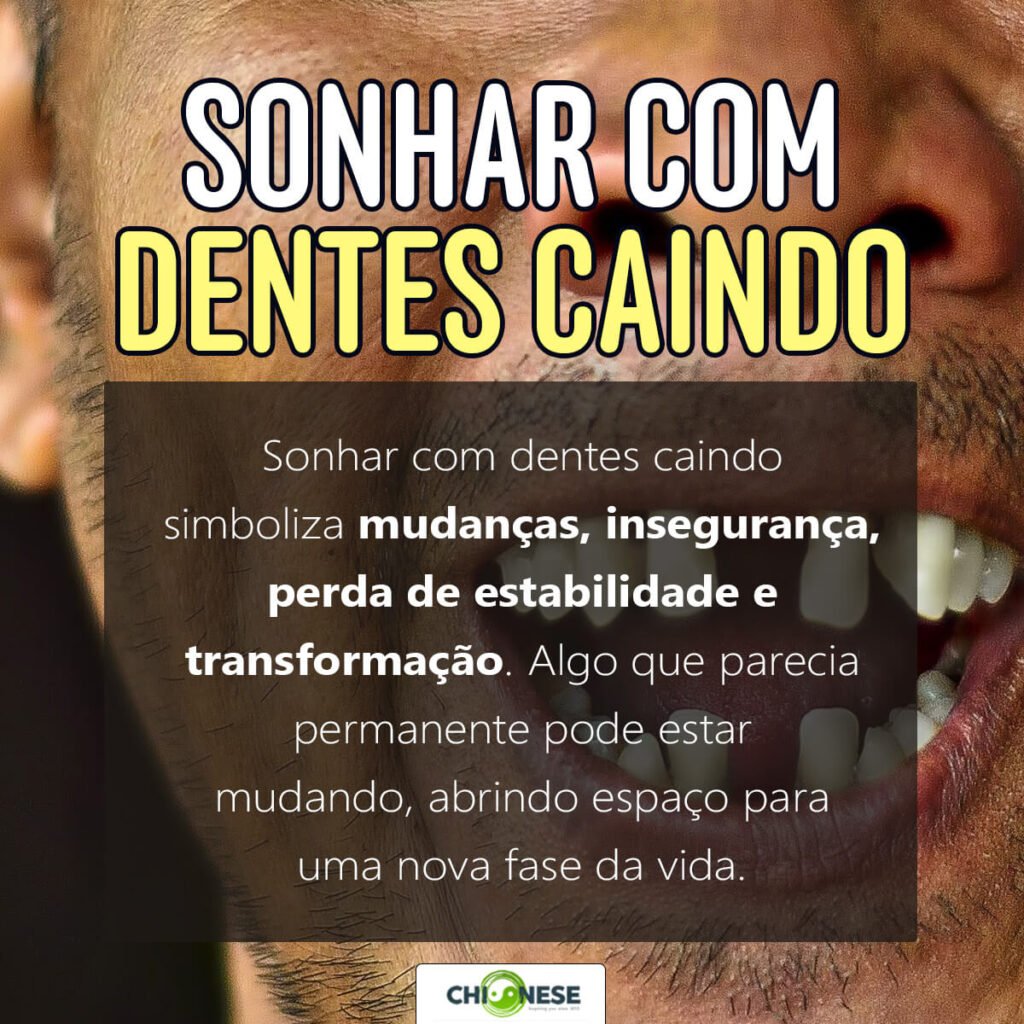 sonhar com dentes caindo