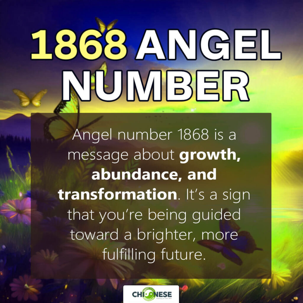 1868 angel number